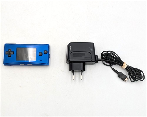 Game Boy Micro - Console - Blue - SNR MEF10201364 (B Grade) (Genbrug)